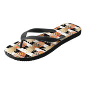 PixDezines Aloha Ananas+Stripes Teenslippers (Schuin)