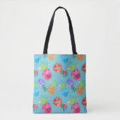 PixDezines Aloha Ananas Waterverf/DIY Kleur Tote Bag (Voorkant)