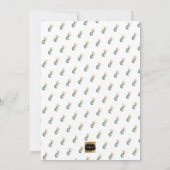 PixDezines Aloha Ananassen/Turquoise/ Afsluitingsf Kaart (Achterkant)