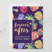 PixDezines Aloha Hawaiian Pananas/DIY Paars Kaart (Voorkant)