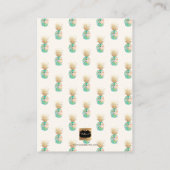 PixDezines Aloha Hawaiian Pineappel/Place Cards Plaatskaartje (Achterkant)