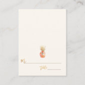 PixDezines Aloha Hawaiian Pineappel/Place Cards Plaatskaartje (Voorkant)