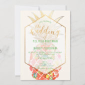 PixDezines Aloha Hawaiian Pineapples/DIY Backgroun Kaart (Achterkant)