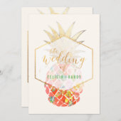 PixDezines Aloha Hawaiian Pineapples/DIY Backgroun Kaart (Voorkant / Achterkant)