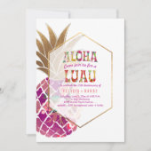 PixDezines Aloha Hawaiian Pineapples/DIY Blauwgroe Kaart (Voorkant)