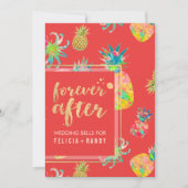 PixDezines Aloha Hawaiian Pineapples/DIY Coral Kaart (Voorkant)