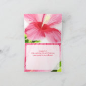 PixDezines Aloha/O hui hou/Pink Hibiscus Bedankkaart (Binnen)