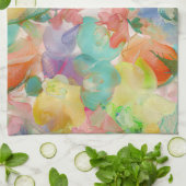 PixDezines Aloha 'Okika Waterverf Summer Floral Theedoek (Gevouwen)