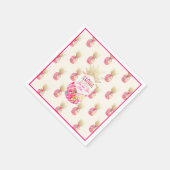 PixDezines Aloha Pineappels/Roze/DIY achtergrond Servet (Hoek)