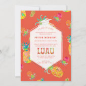 PixDezines Aloha-pineapple eindexamen Luau Kaart (Achterkant)