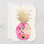 PixDezines Aloha Pineapple Vrijgezellenfeest+Faux  Kaart (Achterkant)