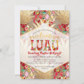 PixDezines Aloha Pineapples, Afstuderen Luau Kaart (Achterkant)