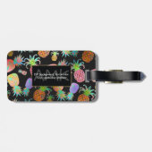 PixDezines Aloha Pineapples Bagagelabel (Achterkant horizontaal)