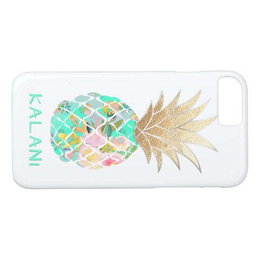 PixDezines Aloha Pineapples/DIY background Case-Mate iPhone Case (Achterkant (Horizontaal))