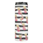 PixDezines Aloha Pineapples/Hot Pink+Faux GOld Thermosbeker (Achterkant)