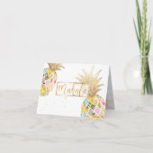 PixDezines Aloha Pineapples/Mahalo Bedankkaart (Voorkant)