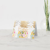 PixDezines Aloha Pineapples/Mahalo Bedankkaart (Voorkant)