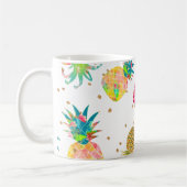 PixDezines Aloha Pineapples Patroon Koffiemok (Links)