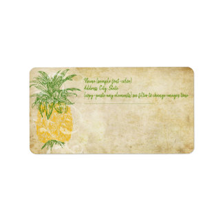 PixDezines anananassellabels Etiket