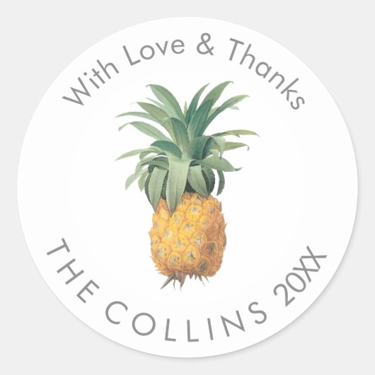 PixDezines Ananas Dank u Stickers (Voorkant)