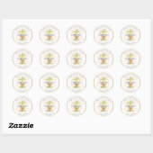 PixDezines Ananas Faux Gold/DIY Bedankt Ronde Sticker (Vel)