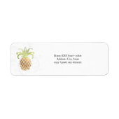 PixDezines ananas/Faux Gold Etiket (Voorkant)