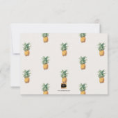 PixDezines ananas/Faux Gold Script Save The Date (Achterkant)