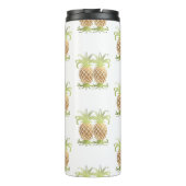 PixDezines Ananas/Faux Metallic Gold Thermosbeker (Achterkant)