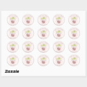 PixDezines Ananas Faux Roos Gold/DIY Bedankt Ronde Sticker (Vel)