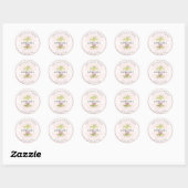 PixDezines Ananas Faux Roos Gold/DIY Bedankt Ronde Sticker (Vel)