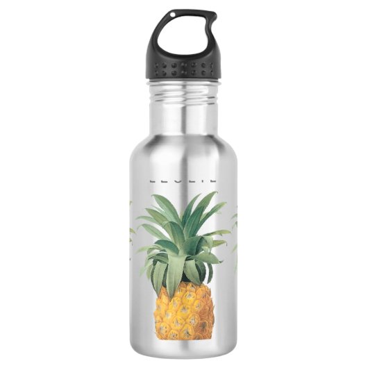 PixDezines ananas illustratie Waterfles (Voorkant)
