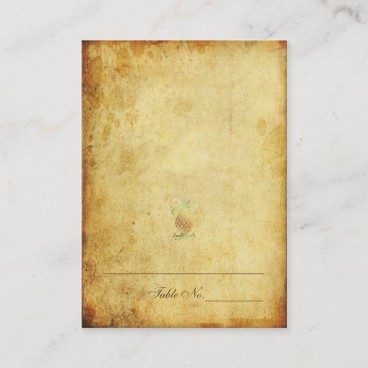 PixDezines /Ananas/Plaats/Escort Kaarten Plaatskaartje (Voorkant)