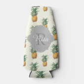 PixDezines  ananaspatroon Flesjeskoeler (Voorkant)