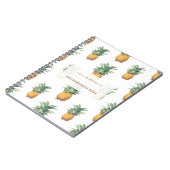 PixDezines ananassen/DIY achtergrond+text Notitieboek (Linkerzijde)