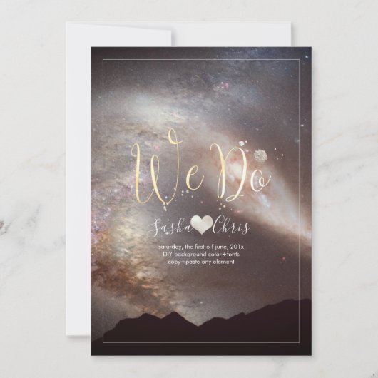 PixDezines Andromen Milky Way/NASA Space Kaart (Voorkant)