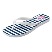 PixDezines anker/DIY kleur verstelbare strepen Teenslippers (Schuin)