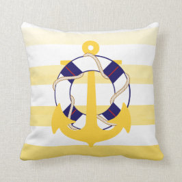 PixDezines ankerpunt/nautisch/oceaan/golf/waterver Kussen