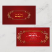 PixDezines antiek rollen/doe-het-zelf kleur Visitekaartje (Voorkant / Achterkant)