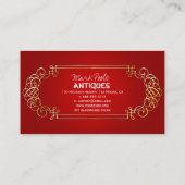 PixDezines antiek rollen/doe-het-zelf kleur Visitekaartje (Achterkant)