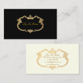 PixDezines antiek rollen/faux goud/DIY kleur Visitekaartje (Voorkant / Achterkant)