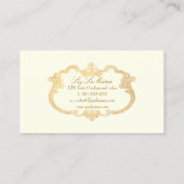 PixDezines antiek rollen/faux goud/DIY kleur Visitekaartje (Achterkant)