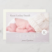 PixDezines antiek scroll fotosjabloon Aankondiging (Voorkant / Achterkant)