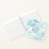 PIXDEZINES AQUA BLUE MARBLE JOURNAL NOTITIEBOEK (Binnen)