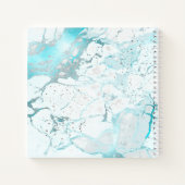 PIXDEZINES AQUA BLUE MARBLE JOURNAL NOTITIEBOEK (Achterkant)