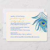 PixDezines aqua pauock veren/DIY kleur Kaart (Achterkant)