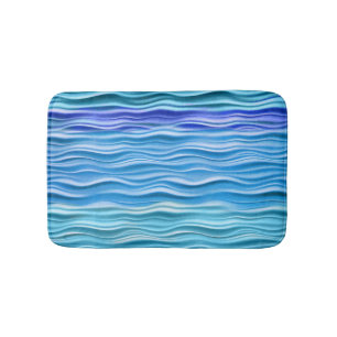 PixDezines Aqua Waves Badmat