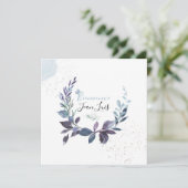 PixDezines Aquarelle Faire-part de NaissanceGarçon Kaart (Staand voorkant)