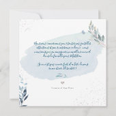 PixDezines Aquarelle Faire-part de NaissanceGarçon Kaart (Achterkant)