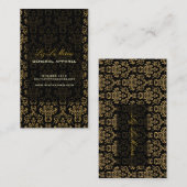 PixDezines Arianna Damask/DIY achtergrondkleur Visitekaartje (Voorkant / Achterkant)