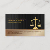 PixDezines ATTORNEYS/SASSY/COPPER+BLACK Visitekaartje (Achterkant)